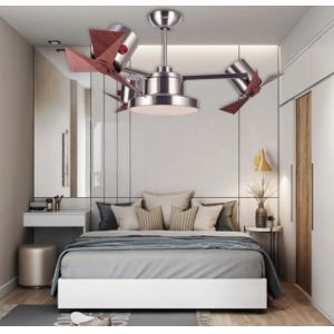 ECO Chandelier Bathroom Ceiling Fan With Light Household Use