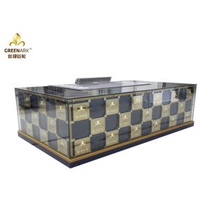 Rectangle Shape Japanese Teppanyaki Grill Table 8 Seats Stainless Steel