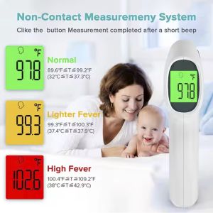 No Contact Forehead Digital IR Thermometer FDA Approved 54.5X56.5mm With Lcd