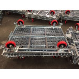 Logistics shipping Wire Mesh Container Recyclable Long Life Span