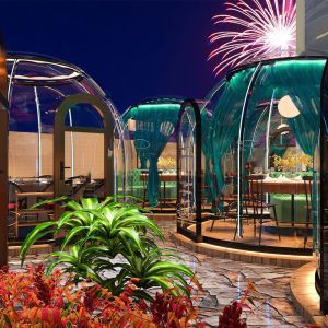 Wholesale PC Panel end Aluminum Alloy Frame Clear Bubble House for Creative Star Tent Room Box from china suppliers