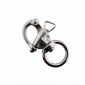 Wholesale DEE SHACKLES European Type 316 Stainless Steel Swivel Round Eye Quick Release Snap Shackle from china suppliers