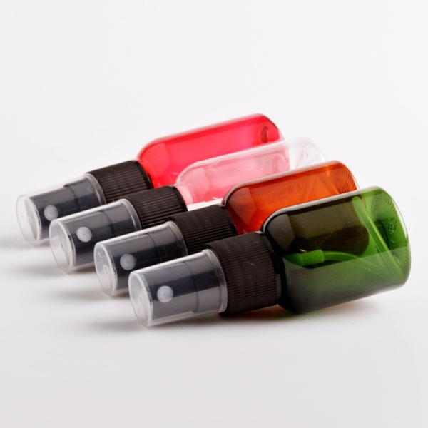 Small Empty Cosmetic Spray Bottles 25ml Fine Mist Sprayer Transparent Ribbed Surface