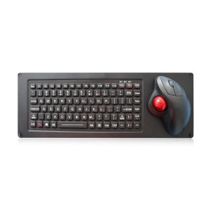 EMC Silicone Rubber Keyboard With optical Trackball Aluminum Housing