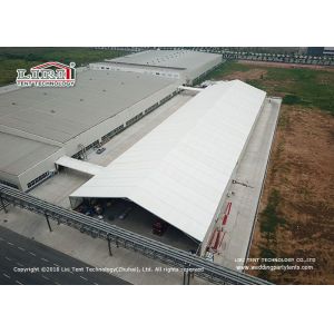 China 25 Meter Width Warehouse Marquee Canopy Tent With Translucent Pvc Roof Cover on sale