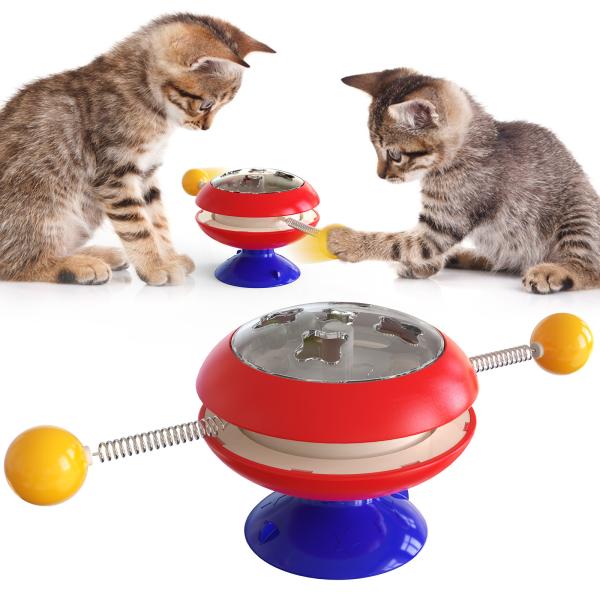 Quality Cat Interactive Pet Toys Gyro Turntable Catnip Ball ABS OEM for sale