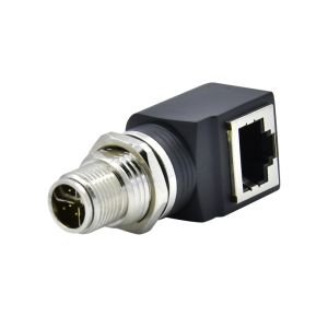 M12 X Code RJ45 Plug Cable IP67 IP68 Waterproof Industrial Ethernet