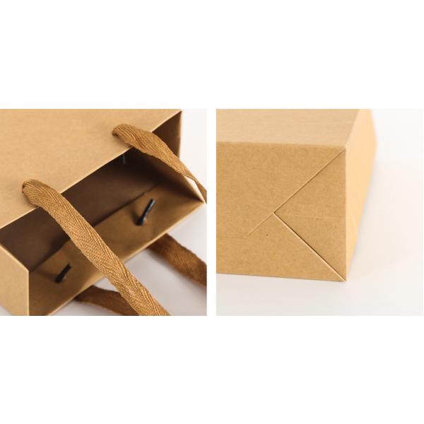 Simple Style Gift Bags With Ribbon Handles CMYK 4 Color Offset Printing