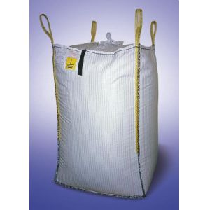 Recycled PP Bulk Material Bags With Filling Spout , FIBC Empty Jumbo Bags