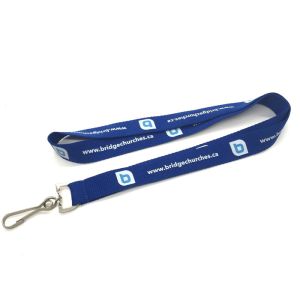 Fashion Style Polyester Material Customized Silkscreen Printing Neck Strap