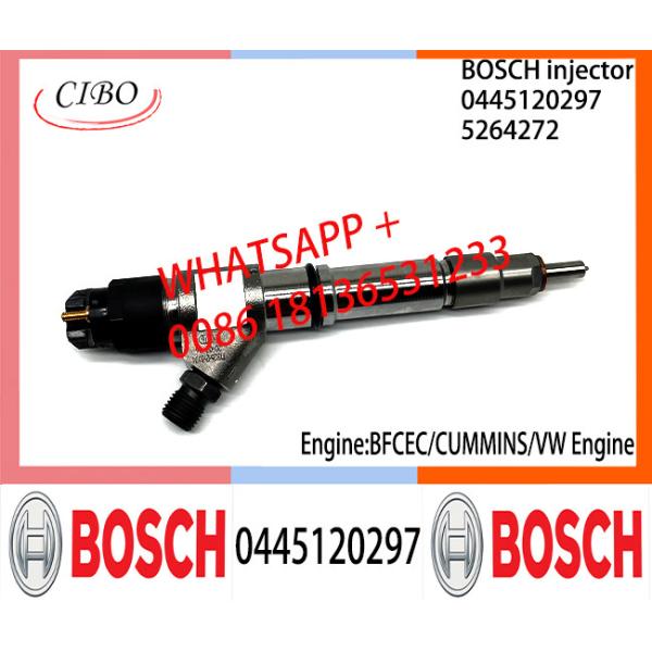 BOSCH 0445120297 Neutral Diesel Fuel Injector Assembly 0445120297 5264272 For BFCEC CUMMINS VW Engine