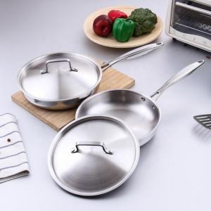 Wholesale Minimalist Design Style Induction Kitchen Cooking Pan Stainless Steel Material from china suppliers