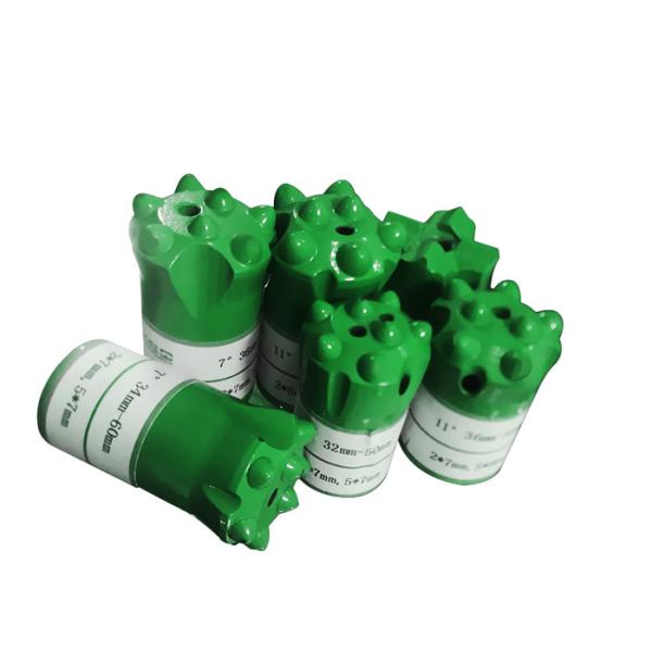 Quality Taper Coal Mining Drilling Button Bit For Small Hole Rock Drilling Tools with Length 28mm-41mm for sale