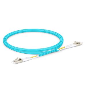 LC/UPC Duplex OM4 Multimode Fiber Optic Patch Cord For 10G Ethernet And 40G BIDI