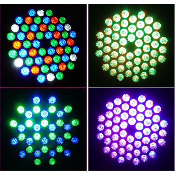 DMX512 LED Par Lights 54x3w RGBW Sound Activated Control LED Plastic Flat Par Light 54