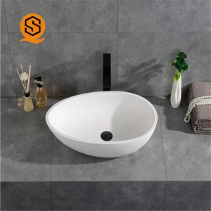 Hotel Lavabo Above Counter Bathroom Basin Solid Surface bold element