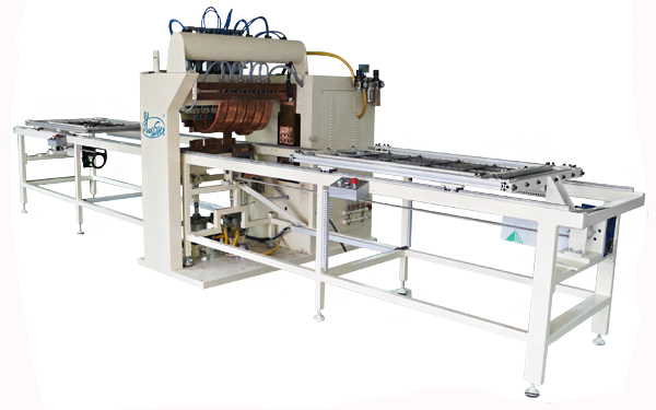 Five Head Iron Wire Rack / Shelf Pneumatic Spot Welding Machine , DC Steel Wire Welder
