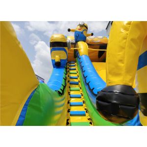 New design yellow man large inflatable minion slide fun city water park