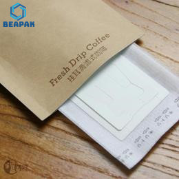 Matt Black Three Side Seal 0.25mm Coffee Filter Pouches