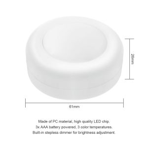 Modern 61x26mm 0.5w Remote Control Under Cabinet Light
