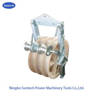 60kn Conductor Stringing Blocks Transmission Line Grounding Roller