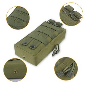 2pcs Together Multi-Purpose Compact Tactical Waist Bags Small Utility Pouch For