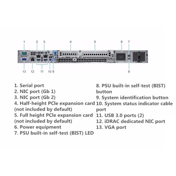 DDR4 8GB Dell Poweredge Server R240 Rack 1U Server