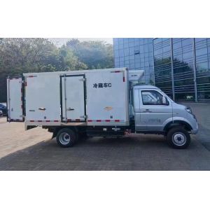 Refrigerated Mini Electric Truck 1.5T Loading Freezer Truck For Fresh Food