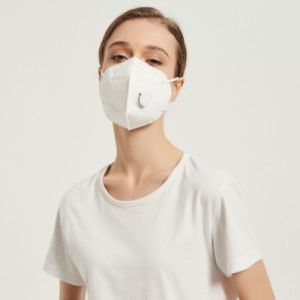 Folding Belt Valved FFP2 Respirator Mask Lug Type Dust Protection Mask