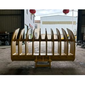 High quality strength wear resistance material excavator rake bucket for mini