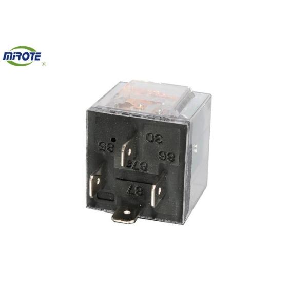 Transparent Cover 4 Pins 40 Amp Waterproof Relay 12V/24V With Extra Wires No Led Relay