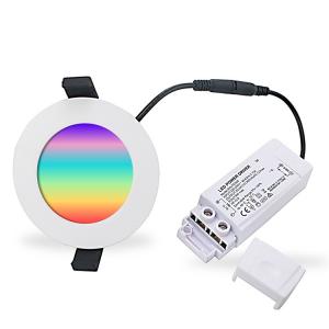 China 4 Inch 36W Recessed Ceiling RGBW RGB Smart LED Downlights For Home Theater Rooms on sale