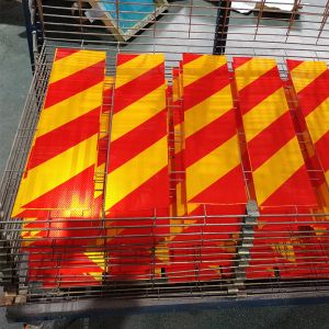 Reflective Rear Marking Aluminum Plate Board with Warning Sticker for Heavy