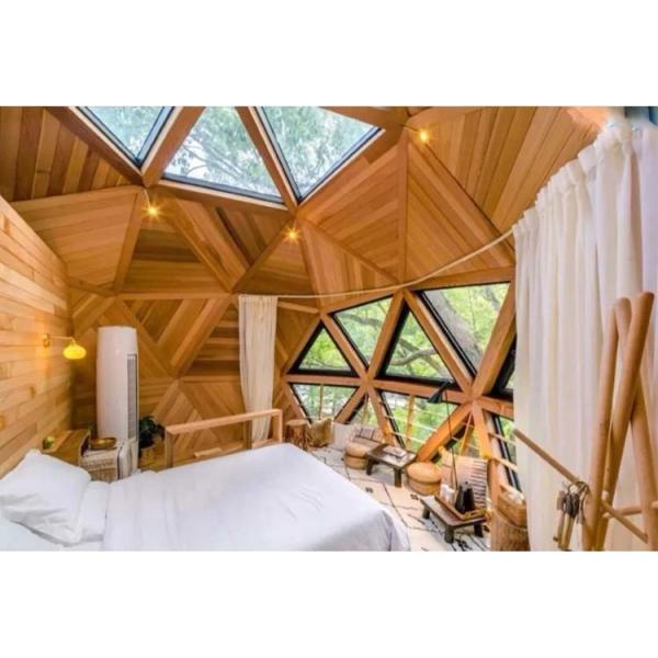 Light Steel Frame Movable Cabin Hotel Prefab Geodesic Dome House Dome Kits Deepblue Smarthousing