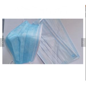 Non Woven EN 149-2001 3.72 Inch 3 Ply Surgical Mask