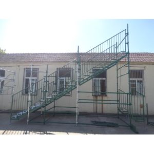 Heavy Duty Green Cuplock Scaffolding System for painters / Building