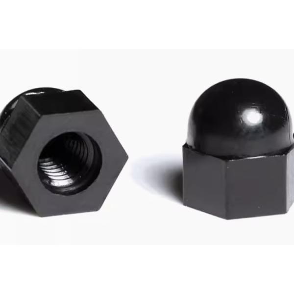 High-Quality M12 & M20 Nylon Dome Cap Nuts Plastic Acron nuts Custom Black white