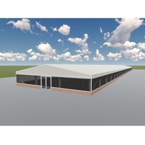 Quick Assembly Industrial Prefabricated Metal Prefab Factory Workshop Shed Beam