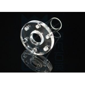 ISO9001 1100℃ Sio2 Quartz Tube Flange