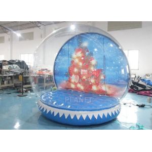 0.65mm PVC Inflatable Santa Snow Globe Ball Quadruple Stitching