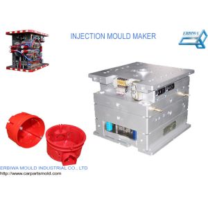 Custom House Hold Plastic Injection Molds Red Color Durable Spare Parts