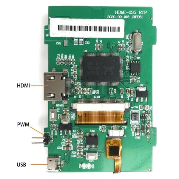 3.5 Inch Hdmi Lcd Module 320*480 Capacitive/Resistive Touch Screen Ips 5v 300cd/M2