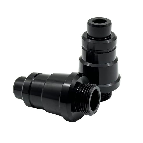 LATHE Auto Parts Engine Titanium CNC Machining Parts Black Oxidize Anodized