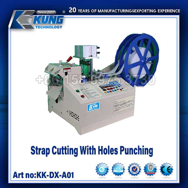 Quality Full Automatic Shoe Making Machine Strap Cutting With Holes Punching for sale