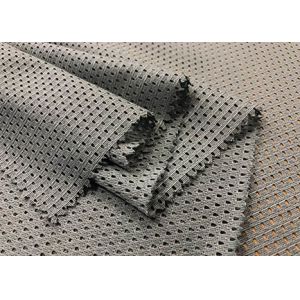 120GSM Breathable Polyester Mesh Fabric For Gym Bag Office Chair Grey Color