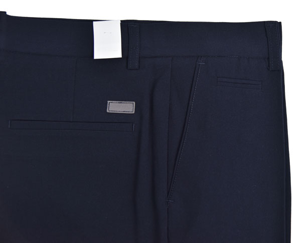 Navy Mel Custom Made Pants Office Work Breathable Anti Shrink Elastane