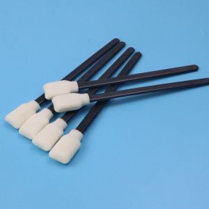 50pcs/Bag Lint Free Black PP Stick Cleanroom Rectangle Foam Swab For Mold