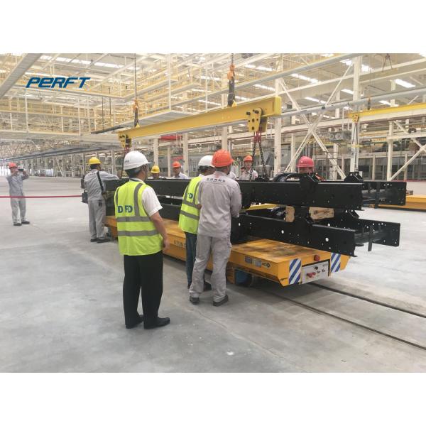 Battery Power Coil Rail Transfer Cart Trolley For Industrial , 12 Month Warranty