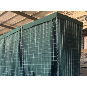 Defensive barrier wall hot dipped galvanized gabion for military and flood