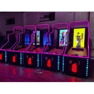 Coin Operated Luxury Street Arcade Basketball Hoop Machine With 55LCD Big Screen